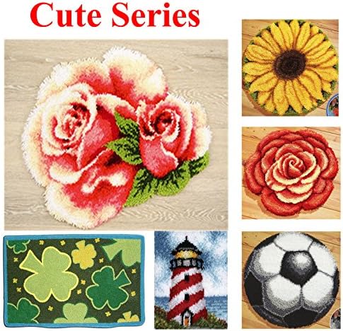 BYT collection 32 Models Latch Hook Kit Rug Making Crafts 21 inch X 20 inch Cute580