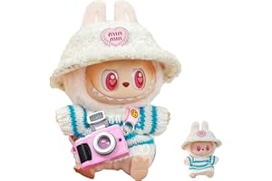 Xiujuers Ropa de Peluche de 17 cm para Labubu, Ropa de Muñeca de 17 cm para muñecas Labubu (L)