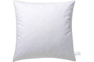 ‎BILLERBECK Billerbeck Cuddly Pillow D/F - Cushion in 40 x 40 cm - Soft Cuddly Cushion - 50% Down, 50% Feathers - with Carry Bag