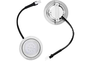 GOSKNOR 2szt Żarówki do Okapu Wbudowane, DC 12V 6500K Stal Nierdzewna Okap LED Światło Zamiennik Światła Akcesoria do Kuchenki Kuchnia