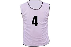 PROSTYLE SPORTS 15 MESH BIBS FOOTBALL TRAINING SPORTS BIBS NUMBERED (1-15 OR number of your choice) Front/Back OR Front & Back