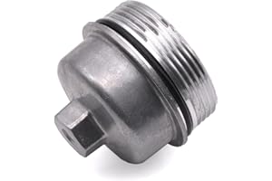 HAOTOM Aluminum Bouchon du filtre du refroidisseur d'huile Pour Chevy Aveo Cruze Trax Pour Fiat Croma Pour Opel Agila A Astra G J Cascada Corsa D E Insignia A Meriva B Mokka Mokka X Signum Zafira