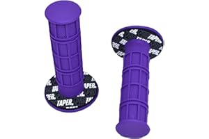 DowraP 11 colours handle grips Motorcycle Motocross Hand Grips Dirt Bike Gel Handle Bar Universal dirt bike pit bike (Color : Purple A)