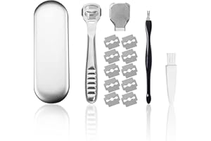 BEIIEB Four-Piece planing Foot Set, Crusty Callus Remover, Foot File, Pedicure, Scraping, Peeling, Dead Skin, Foot Planer