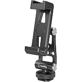 SMALLRIG Metal Camera Phone Mount with Cold Shoe, Universal Cell Phone Mount Adapter Support Free adjustment Joints, Phone Tr