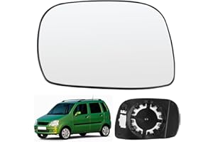JINSENTGG Vetro a Specchio sostituzione per Opel Agila A 2000-2007, Specchio Esterno Regolabile Adatto, Lente di Retromarcia (Sinistra)