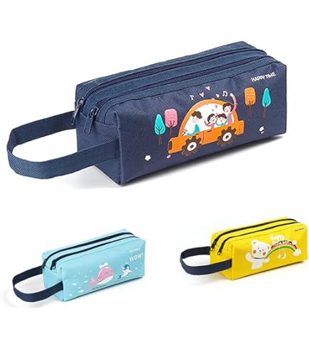 Trousse Scolaire, Lot De 4 Crayon Fille Garcon Licorne Chat Sac