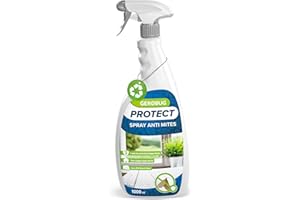GEROBUG Spray Anti-Mites 1000 ml - Lutte facile contre les mites alimentaires & des vêtements - Protection pour armoire, placard, appartement, tapis & cuisine