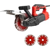1600W 7000RPM Wall Mounted Dust Removal System | Maximum cutting width 35 mm, channel depth 40 mm, with 2 cutting discs of 13