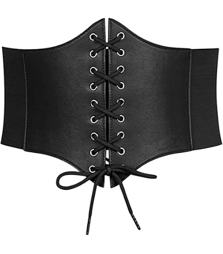 Ceinture Corset à Lacets Pour Femme - Style Rétro, Réglable, Avec Collier Choker Inclus - 6