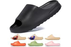 JESINDR Kapcie Damskie kąpielowe klapki, EVA Cozy Slides Lato Oryginalne Antypoślizgowe Super Miękkie Gruba Podeszwa Sandały, Gumowe Kapcie z Kryształkami