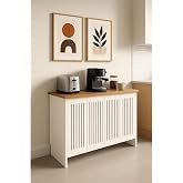 bangu Honeycomb Top Coffee Corner Cabinet Multi-Purpose Shelf (Depth 47 cm) BKDM002 (UPPER ATLANTIC, 80 CM)