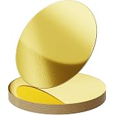 MYHongLe 10 Pcs Cake Stand, Diameter 30 cm Gold Cake Stand, Round Cake Stands, Gold Cake Tray, Disc Base Cake Boards, Reusabl