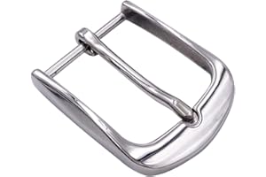 LAXPICOL 1.5"(40mm) Heavy Duty Stainless Steel Single Prong Square Belt Buckle