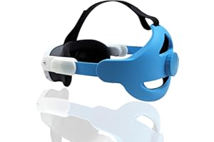 BeisDirect Stirnband für Meta Quest 3 VR Headset, Ersatz Elite-Gurt für Meta Quest 3 Zubehör, verstellbares VR Stirnband, Schwerkraftausgleich, Komfort, Ersatz-Kopfband (Blau)