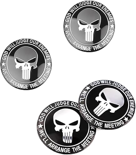 Adesivi Per Coprimozzo 4 Adesivi 3D Army Star Per Coprimozzo - Argento, 65 Mm Stella Per Jeep - Foto 14