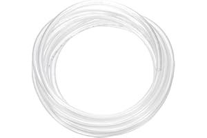 sourcing map Pneumatic Tubing Pipe Pu Hose 8mm OD x 5mm ID 5 Meters(16.4 FT) Air Compressor PU Polyurethane Line Hose Tube for Air Compressor Water Fluid Transfer, Clear