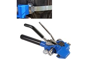 S SMAUTOP Tendeur de feuillard, Outil pour tendeur en acier inoxydable, Attaches de câble Fixation de coupe de tension, Outil de mise en bande guidé à la main