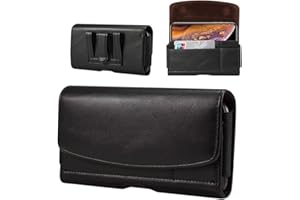 TANGOSTU PU Leder Tasche Handy Gürteltasche Holster Handytasche Gürtel Hülle Halterung für Samsung Galaxy A56 A55 A36 A35 A15 S25 Plus S24 FE S23 FE, iPhone 17 16 15 Pro Max, Moto G55 G24 Redmi Note 14 13