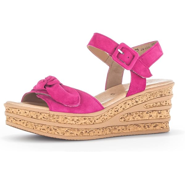 Sandalias Tiras Cuero Mujer Sandalias Tiras Mujer Gabor - Desert Powder 12, Tacón 5.5cm, Piel, Talla 40 EU Sandalias Gabor Fashion Desert Powder