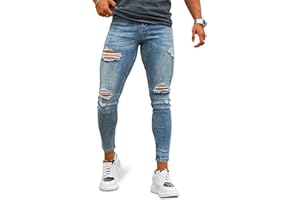 GINGTTO Mens Skinny Jeans Ripped Stretch Slim Fit Jeans for Mens Classic Denim Pants