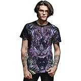 UneekDigital Print Graphic Psychedelic Men's T-Shirt - The Pit of Void