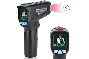 YOUTHINK Infrared Thermometer, Non-Contact IR Temperature Gun (-58℉-1022℉) Digital Laser Thermometer for Automotive Industrial Kitchen Food Cooking BBQ Thermostat HD Backlight LCD Display[AAA Battery Included]