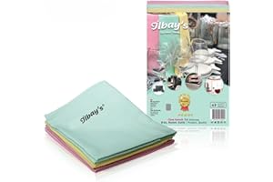 ILBAY'S BY UMIT ILBAY ilbay's Lot de 3 chiffons de nettoyage en microfibre - 60 x 40 cm - Nettoyage sans traces sans détergent pour voiture, cuisine, salle de bain et maison (printemps)