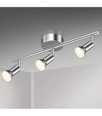 Briloner LED Deckenleuchte - Moderne Deckenlampe Für Wohnzimmer & Flur | Aluminium/Chrom