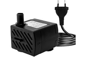 COKDEZ 3W Mini Tauchpumpe, 180L/H kleine Springbrunnenpumpe, extrem leise Wasserpumpen für Aquarien, Wasserspiele, Fischbecken, Tischbrunnen, Haustierbrunnen, Teichbrunnen, Hydrokultur
