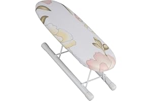 YCTZE Składana Mini Deska do Prasowania - oszczędność Miejsca i przenośność na Mankiety Rękawów, Kołnierze i Nie Tylko (Piwonia)