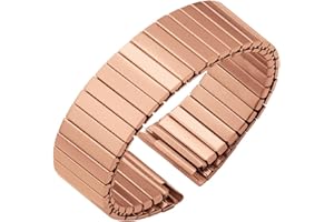 THBGTCNQ Stainless Steel Elastic Stretch Watch Band 22mm Universal Metal Watch Band for Smart Watch Quartz Watch Men Women Bracelet Accessories