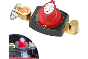 Pmueuff Interrupteur de batterie de voiture, coupe-batterie 12 V-48 V, interrupteur principal, pour voiture, moto, yacht