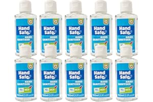 50 x 100ml Multipack Hand Sanitiser Gel from Handsafe, Kills 99.9%+ of Bacteria, 70% Alcohol Based, Medical Grade