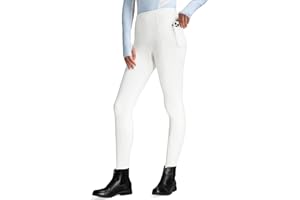 FitsT4 Sports Pantalones de equitación de invierno para mujer, con forro polar, pantalones de equitación de silicona para asiento completo
