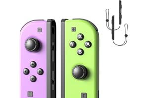 Shiptree Switch Controller, Wireless Gamepad Joystick Kompatibel mit Switch/Switch Lite/OLED mit Turbo-Funktion/Dual Motors/6-Axis Groscope, mit ein Paar Switch-Handschlaufe