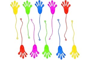 XUJLRL Set da 10 Mani adesive Colorate per Bambini Regali appiccicosi per Compleanni dei Bambini e Piccoli Doni.