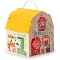 Maison Du Loup Et Des 3 Petits Cochons Lilliputiens - Jouet En Tissu Avec Personnages, Pour Enfants Dès 18 Mois - 83490