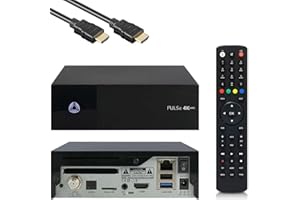 AB CRYPTOBOX AB PULSe 4K Mini SE UHD Satellite Receiver with HDMI Cable, Multiboot Function with E2 Linux OS, DVB-S2X Sat Tuner, Ultra HD 4K Resolution with HDR10 Support, CI, CA, MicroSD Slot, LAN