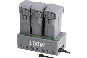LYONGTECH 100 W snabbladdare med laddning i lagringsläge för DJI Mini 5 4 3 Pro, dubbelriktad laddningskoncentrator, laddning