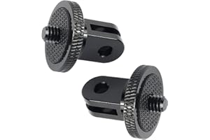 DHER Adaptador De Rosca De CáMara TríPode Adaptador De CáMara De 1/4 Pulgadas 2 Piezas De AleacióN De Aluminio Adaptador De Montaje De CáMara De 1/4 De Pulgada Mini Adaptador De TríPode Los Accesorios