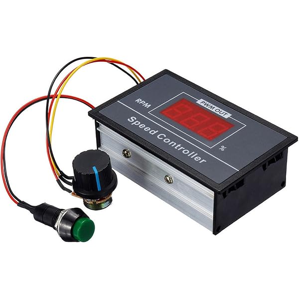 Azucyzi Premium AC Motor Speed Controller – 120V Adjustable Fan Speed Regulator, 4000W Max, 9A Rated / 18A Peak, With Digital Display, For Power Tools & Appliances