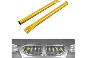 Bevinsee V Brace Bars Kidney Braces Compatible with 3 Series E90/E91/E92/E93 2006-2013, High Strength Steel Front Grille V-brace Only for E9X Series, Powder Coated, Gold
