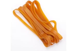 XINGRUN Heavy Duty Rubber Bands 20 Pcs Yellow Large Thick Elastic Rubber Bands 20x1CM Trash Can Band Rope Strong Durable Wide Wrapping Bands for Industrial Home Office School File Folders Garbage Can