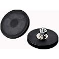 Mutuactor 4PCS Magnetic Base Strong Neodymium Magnet Pot Rubber Coated With M6 Male Thread Stud, Vertical Magnetic Pull-force 9.0kg