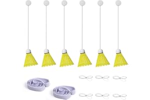 Hayaww Entraîneur de Rebond de Badminton Entraîneur De Badminton Badminton Training Kit Trousse Portative Tenue Entraînement De Badminton Portable Équipement De Formation Badminton Portable