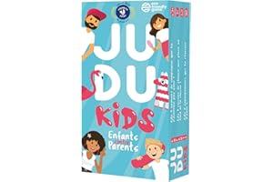 Jeux de société JUDUKIDS - Le Jeu Familial hilarant - Questions et Défis pour en Apprendre Plus sur Ses Parents ou Ses Enfants ! Jeu de Cartes Enfants et Parents
