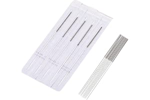 ZHONGYAN TAIHE Aguja desechable estéril Aguja de esterilización para masaje de belleza para aliviar el dolor Paquete de 100 (0.25mm*25mm)