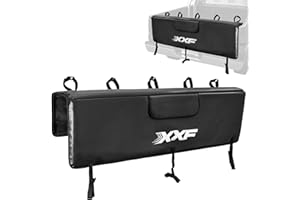 HUIOP Tailgate Cover Protection Pad Mountain Bike Pick-up Pad with 5 Bike Frame Fixing Straps for Truck,tailgate pad