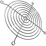 Aerzetix - 5X Griglia di Protezione Cromata - 120x120mm - per Ventilatore della Computer PC - C15097